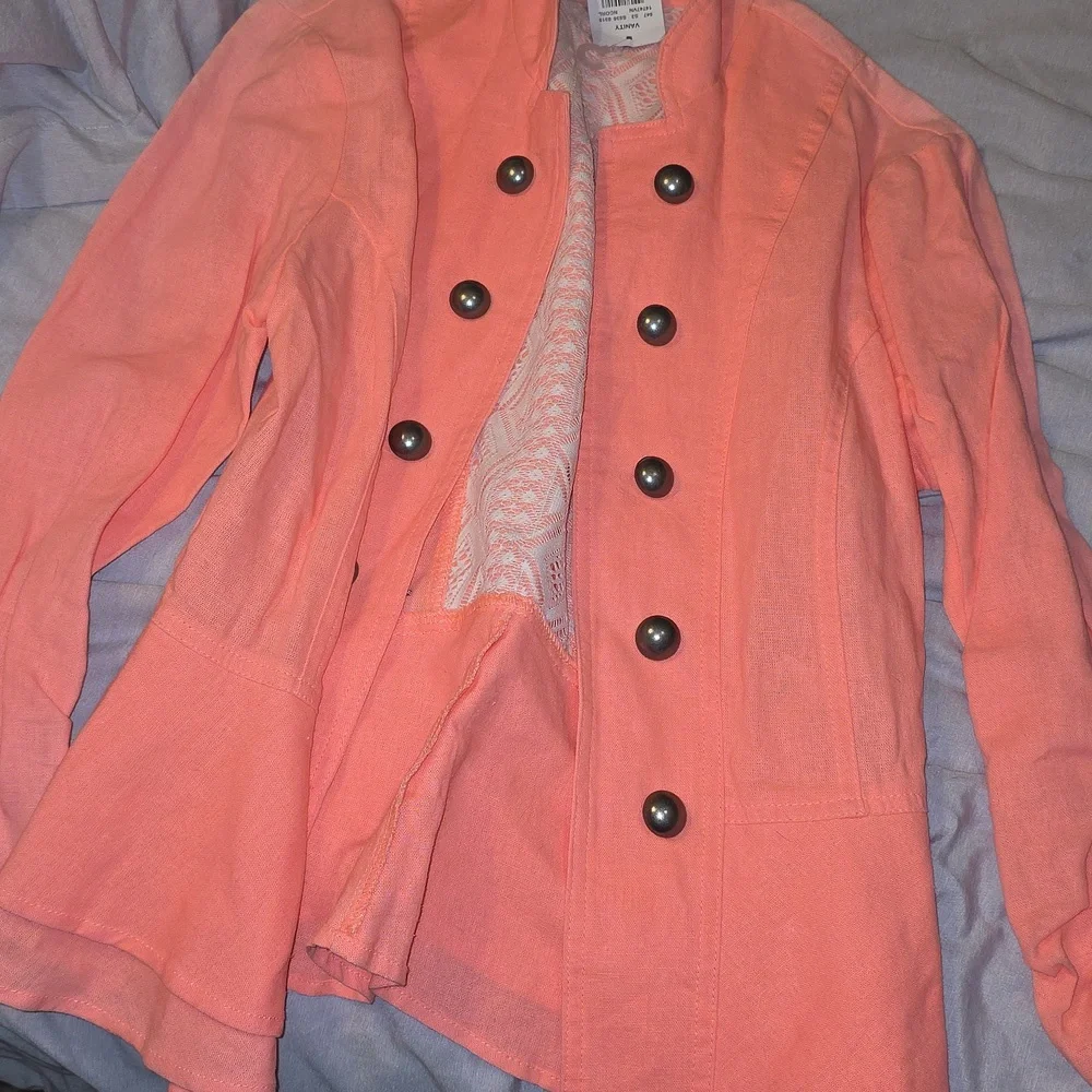 Brand New With Tags "VANITY"Women's Double-Breasted Coral Jacket - Picture 6 of 6
